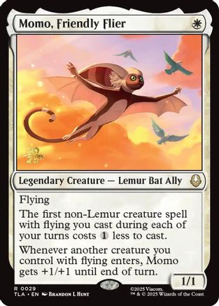 Momo, Friendly Flier 29, Prerelease Cards