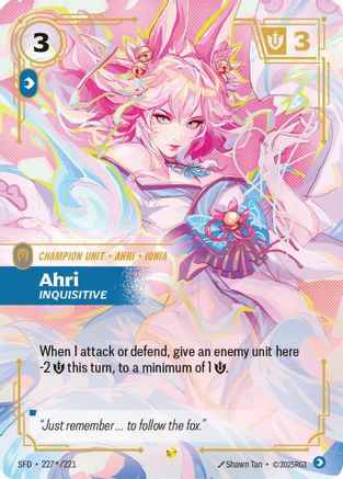 Ahri, Inquisitive (Signature) 227*/221, Spiritforged