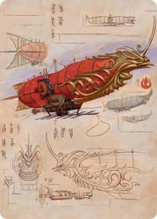 Phoenix Fleet Airship Art Card 35, Art Series: Avatar: The Last Airbender