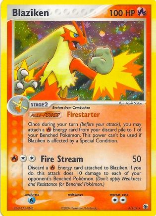 Blaziken (Holo) 3, EX Battle Stadium