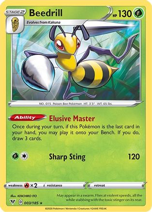 Beedrill 003/185, SWSH04: Vivid Voltage