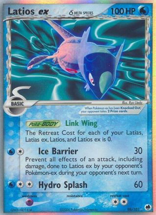 Latios ex (Delta Species) 96/101, EX Dragon Frontiers
