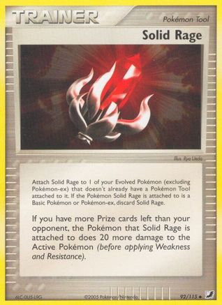 Solid Rage 92/115, EX Unseen Forces