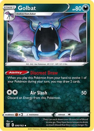 Golbat 090/163, SWSH05: Battle Styles