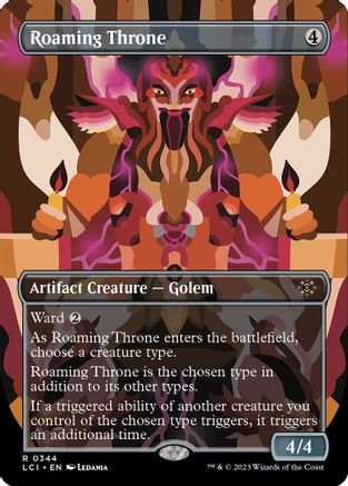 Roaming Throne (Borderless) 344, The Lost Caverns of Ixalan