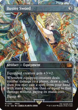Buster Sword (Borderless) 351, FINAL FANTASY
