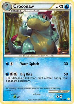 Croconaw 38/123, HeartGold SoulSilver