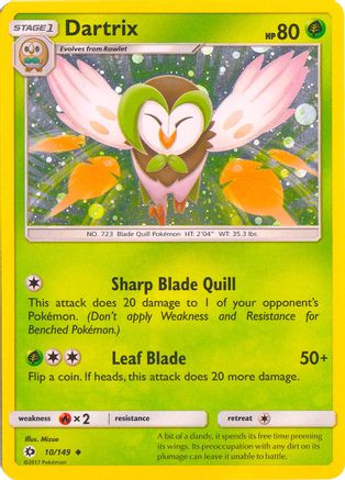 Dartrix - 10/149 (Cosmos Holo) 010/149, Blister Exclusives