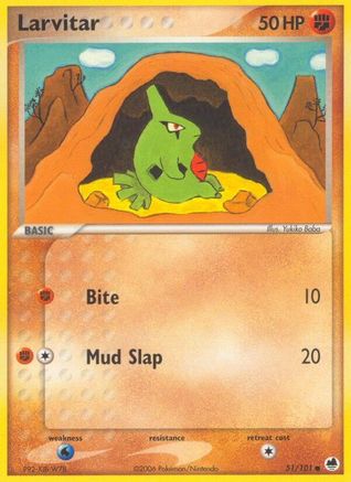 Larvitar 51/101, EX Dragon Frontiers