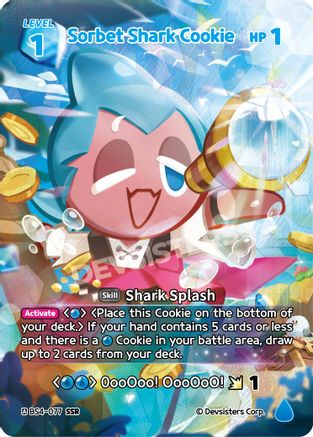 Sorbet Shark Cookie (SSR) BS4-077, Age of Heroes and Kingdoms