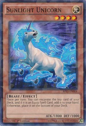Sunlight Unicorn (Shatterfoil) BP03-EN064, Battle Pack 3: Monster League