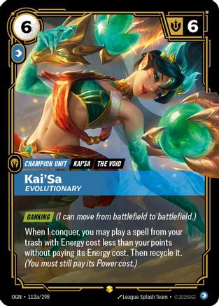 Kai'Sa, Evolutionary (Alternate Art) 112a/298, Origins