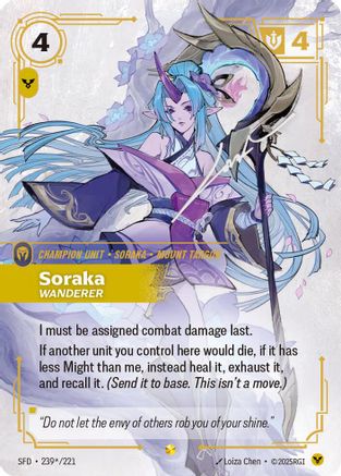 Soraka, Wanderer (Signature), Spiritforged