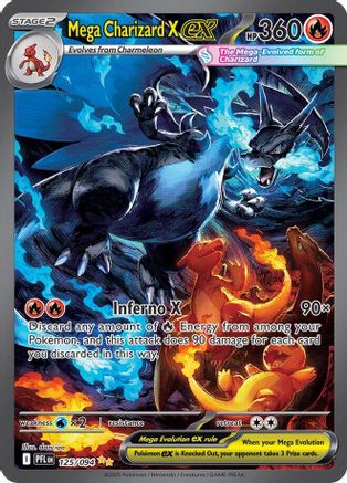 Mega Charizard X ex - 125/094, ME02: Phantasmal Flames