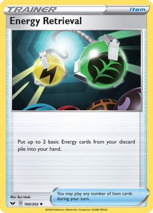 Energy Retrieval 160/202, SWSH01: Sword & Shield Base Set