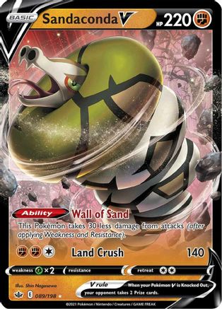 Sandaconda V 089/198, SWSH06: Chilling Reign