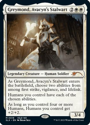 Greymond, Avacyn's Stalwart 18, SLX Cards