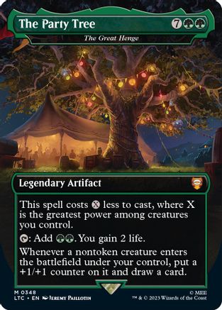 The Party Tree - The Great Henge (Borderless) 348, Commander: The Lord of the Rings: Tales of Middle-earth