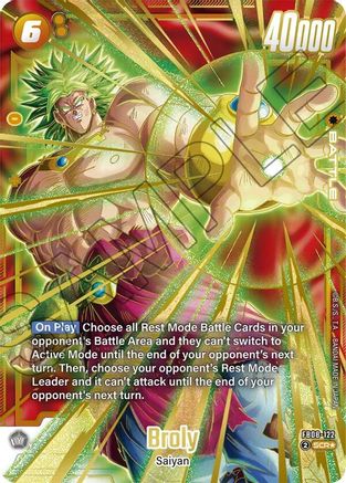 Broly - FB08-122 (Alternate Art), Saiyan's Pride