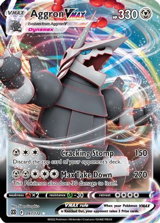 Aggron VMAX 097/172, SWSH09: Brilliant Stars