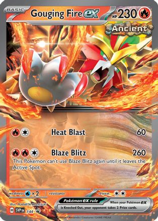Gouging Fire ex 144, SV: Scarlet & Violet Promo Cards