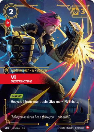 Vi, Destructive (Overnumbered) 167/166, Vendetta