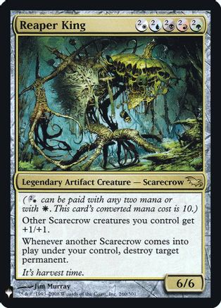 Reaper King 260, The List Reprints