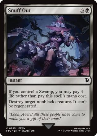 Snuff Out (Surge Foil) 285, Commander: FINAL FANTASY