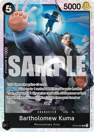 Bartholomew Kuma ST35-005, Starter Deck 35: RED/BLACK Sabo