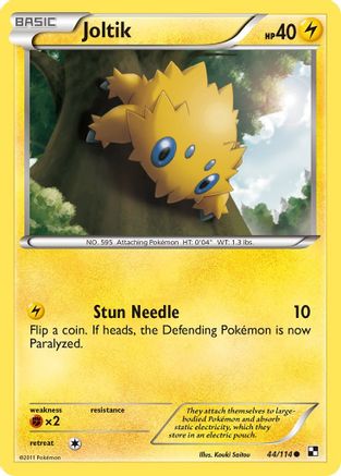 Joltik (44) 44/114, Black and White