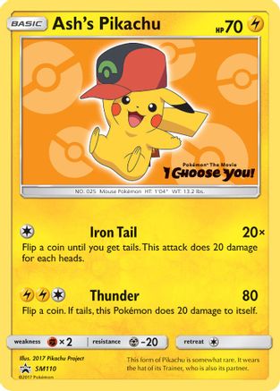 Ash's Pikachu SM110, SM Promos