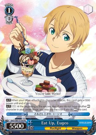 Eat Up, Eugeo SAO/S80-E104 PR, Sword Art Online -Alicization- Vol.2