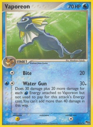 Vaporeon 006/017, POP Series 3