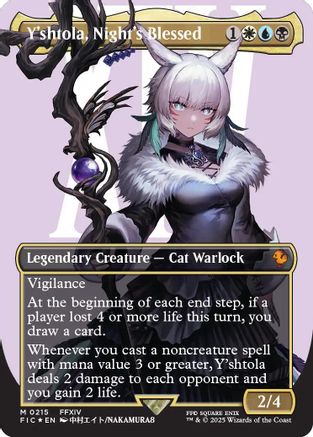 Y'shtola, Night's Blessed (Borderless) (Surge Foil), Commander: FINAL FANTASY