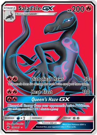 Salazzle GX (Full Art) 132/147, SM - Burning Shadows