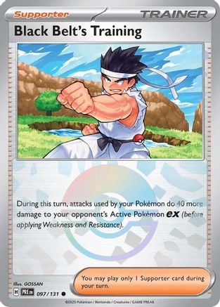 Black Belt's Training - 097/131 (Poke Ball Pattern) 097/131, SV: Prismatic Evolutions