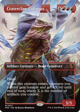 Craterclaw Colossus (Borderless) (0327), Reality Fracture