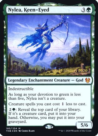 Nylea, Keen-Eyed 185, Prerelease Cards