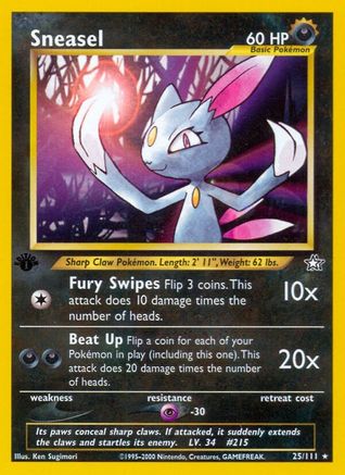 Sneasel 025/111, Neo Genesis