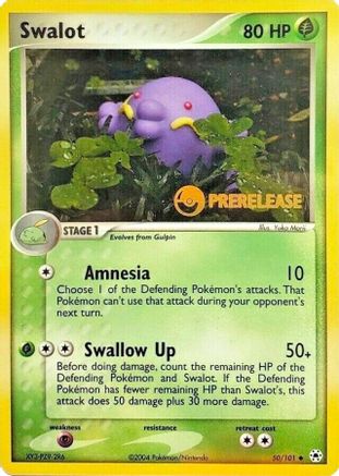 Swalot - 50/101 (Prerelease) 50/101, Nintendo Promos