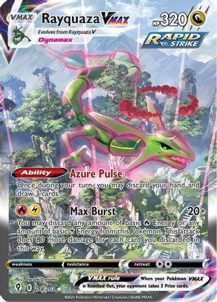 Rayquaza VMAX (Alternate Art Secret), SWSH07: Evolving Skies