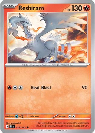 Reshiram 022/142, SV07: Stellar Crown