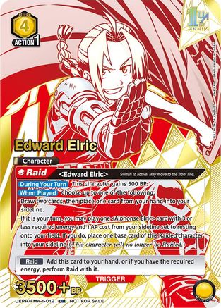 Edward Elric (012), Union Arena Promotion Cards
