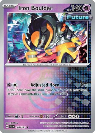 Iron Boulder (Master Ball Pattern) 046/131, SV: Prismatic Evolutions