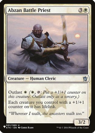 Abzan Battle Priest 001/269, The List Reprints
