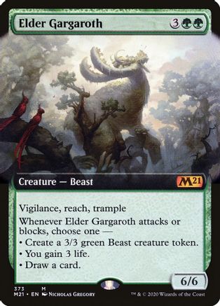 Elder Gargaroth (Extended Art) 373, Core Set 2021