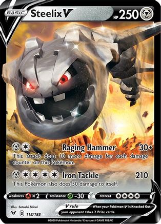 Steelix V 115/185, SWSH04: Vivid Voltage
