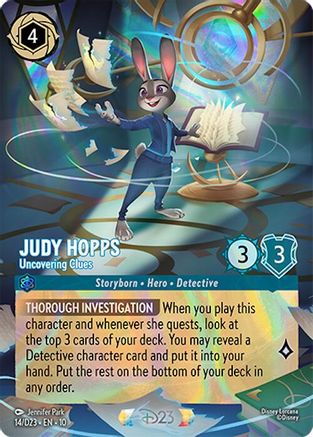 Judy Hopps - Uncovering Clues, D23 Promos