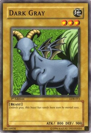 Dark Gray LOB-011, The Legend of Blue Eyes White Dragon