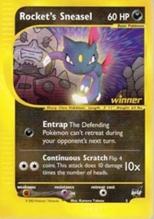 Rocket's Sneasel - 5 [Winner] 005/009, Best of Promos